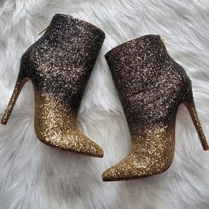 Sparkly ankle boots